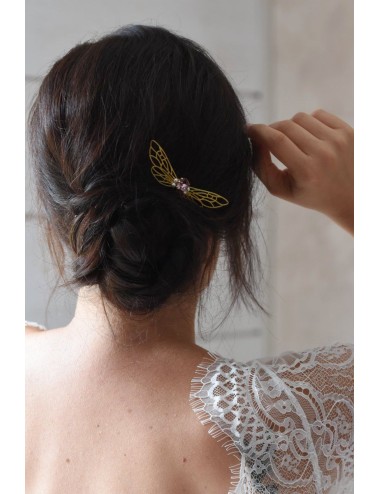 Peigne pour la mariée pour chignon modèle Libellule