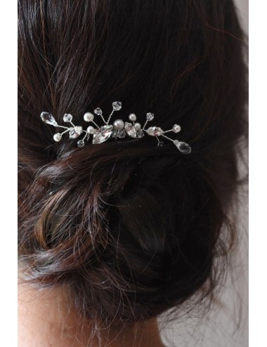 Peigne à cheveux pour la mariée modèle Trésor, style glam chic