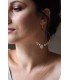 Boucles d'oreilles créoles pour la mariée modèle Bali