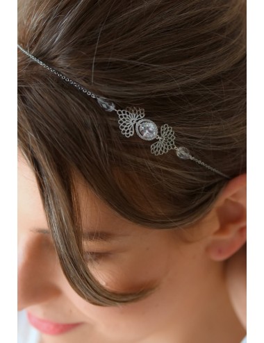 Headband pour la mariée de style bohème chic avec strass.