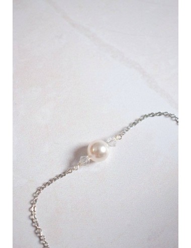 Collier de dos Divine avec chainette pour la mariée en robe dos nu