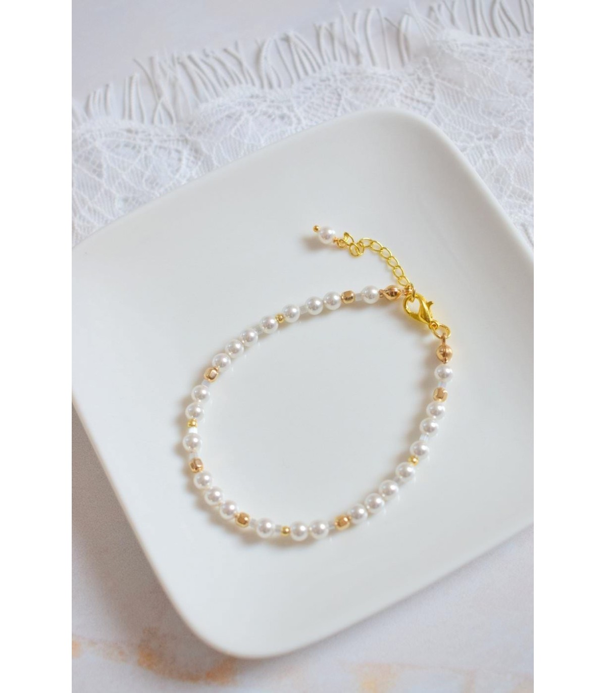 Bracelet de mariée en perles Carillon