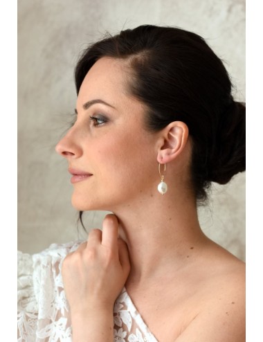 Boucles d'oreilles pour la mariée modèle Muse, originales et tendance