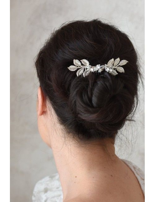 Peigne à cheveux pour mariage modèle Eclat, en cristal.