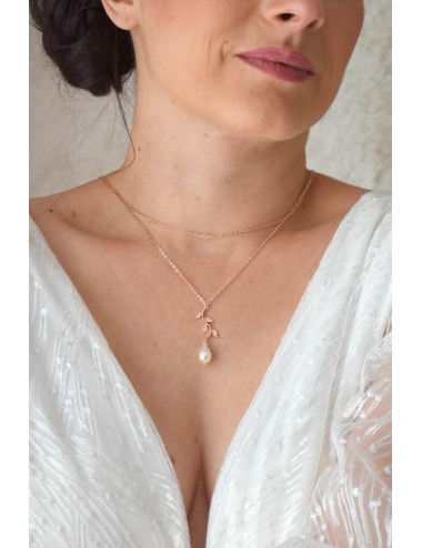 Collier de dos Provence pour la mariée en robe dos nu décolletée