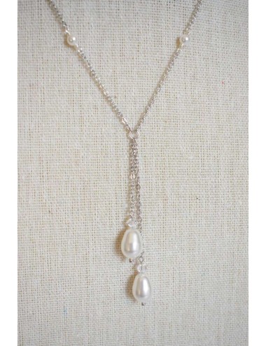 Collier mariage Drop dream en perles et cristaux