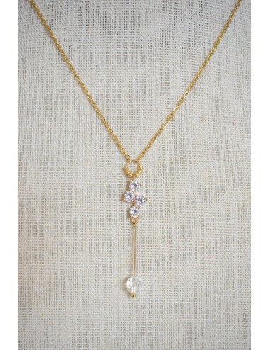 Bijoux mariage - Bijou mariage brillant et discret, le collier Nectar