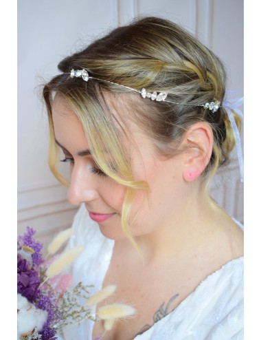 Headband pour la mariée Astral avec une multitude de cristaux