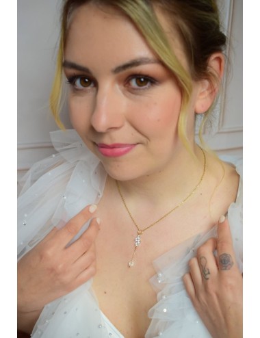 Bijoux mariage - Bijou mariage brillant et discret, le collier Nectar