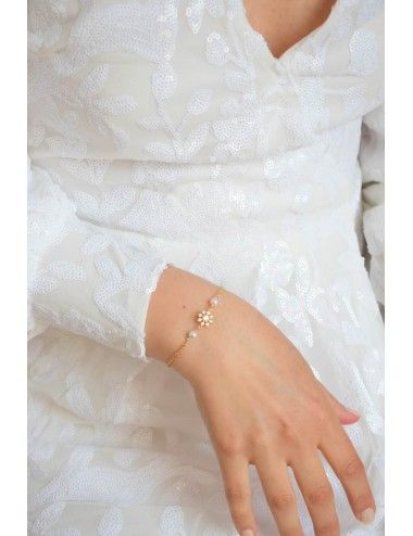 Bracelet de mariée modèle Margaret au style rétro