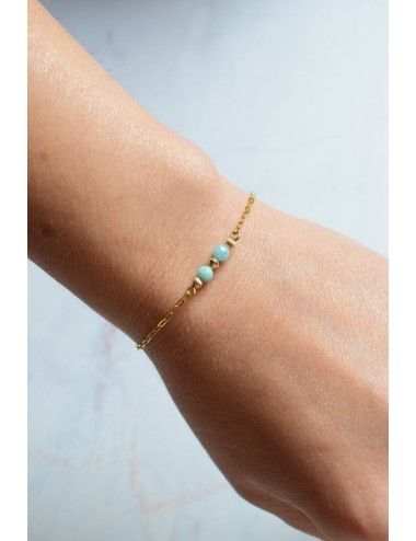 Bracelet perles d'amazonite