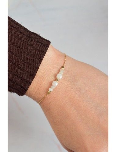 Bracelet pierre de Lune blanche