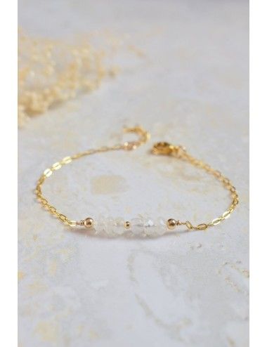 Bracelet pierre de Lune blanche