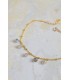 bracelet avec breloques de perles de labradorite