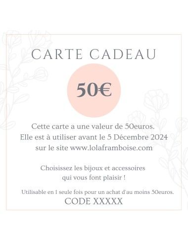 Carte cadeau