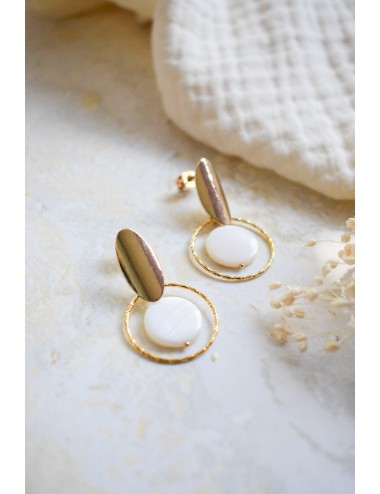 Boucles d'oreilles Alanka, pour mariée avec moderne