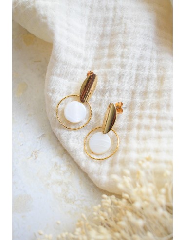 Boucles d'oreilles Alanka, pour mariée avec moderne