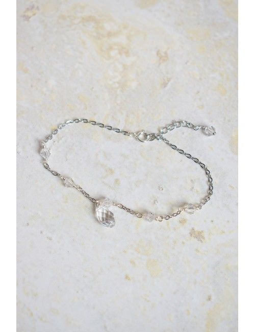 Bracelet de mariage discret en cristal