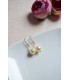 bijoux mariage boucles d'oreilles pour la mariée minimaliste orphée