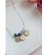 Collier Fleurs de naissance Maman / Enfant