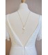 Collier de dos mariage Coquillage