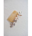 Peigne de mariage feuilles et perles Corolle