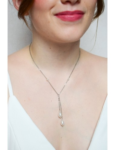 Collier mariage Drop dream en perles et cristaux