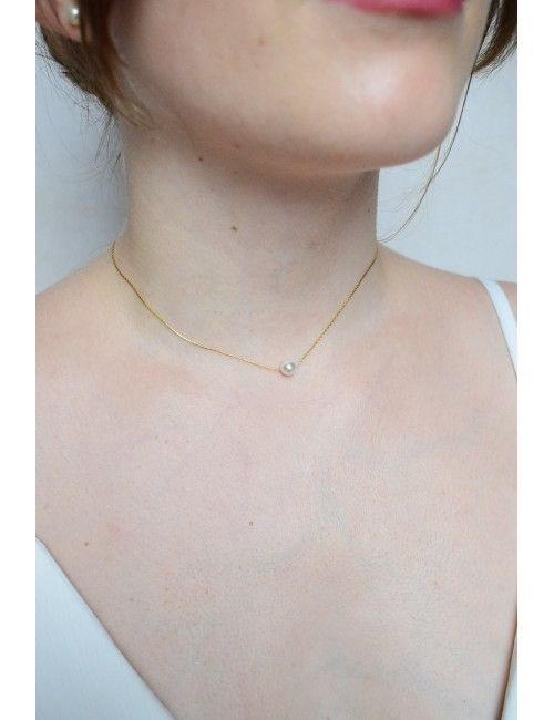 Bijoux mariage - Collier de dos Escale de style minimaliste