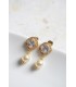 Boucles d'oreilles de mariage Evangeline