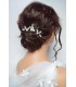 jolis pics à cheveux Naty avec des perles et des strass pour le chignon de mariage