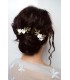 coiffure de mariée romantique avec pics à cheveux Emeria