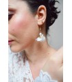 Boucles d'oreilles de mariage Isis