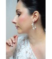 Boucles d'oreilles de mariage Maëlle