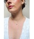 collier de mariage minimaliste strass Talia