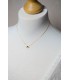 collier de mariage strass doré minimaliste