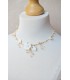 collier de mariée Julia tendre et romantique avec fleurs en porcelaine froide