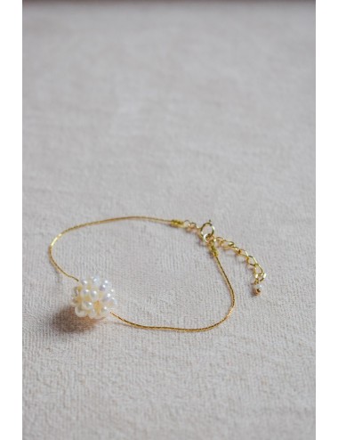 Bracelet de mariée Toscane avec une perle en perles de culture