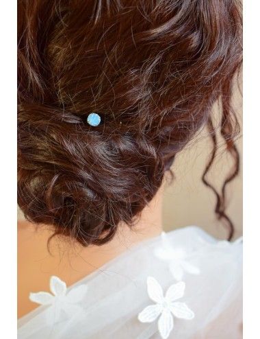 Pic à cheveux ''Quelque chose de bleu'' pour la mariée