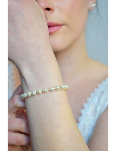 Bracelet pour la mariée modèle Blush, perles tendance pour 2025